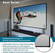 Elite Ar100wh2 Aeon Series Home theater Fixed Frame Edge Free Borderless Projector Screen 8k/4k uhd